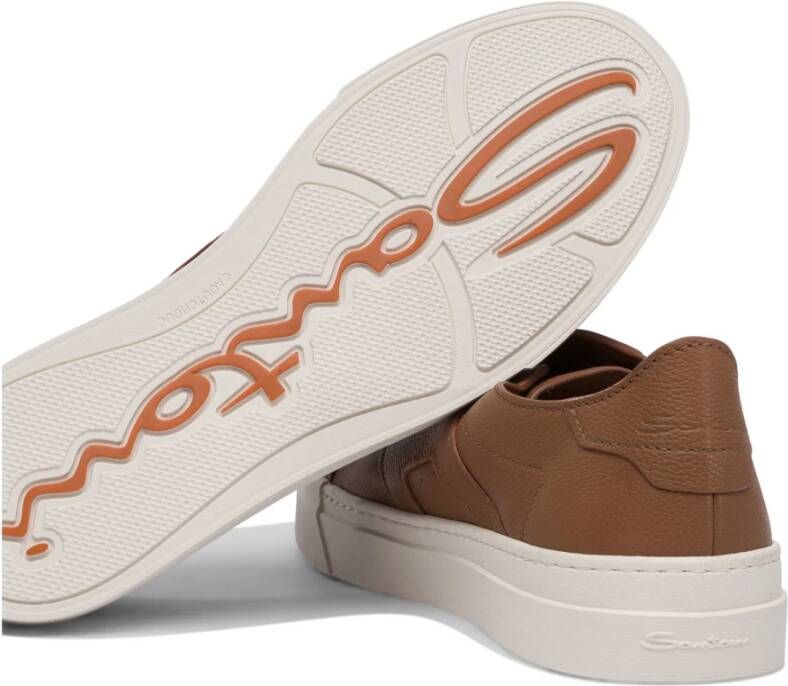 Santoni Bruine Sneakers voor Mannen