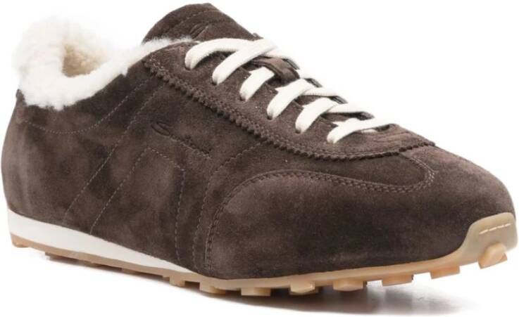 Santoni Bruine Sneakers voor Vrouwen
