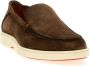 Santoni Bruine suède loafers met amandelvormige neus Brown Heren - Thumbnail 3