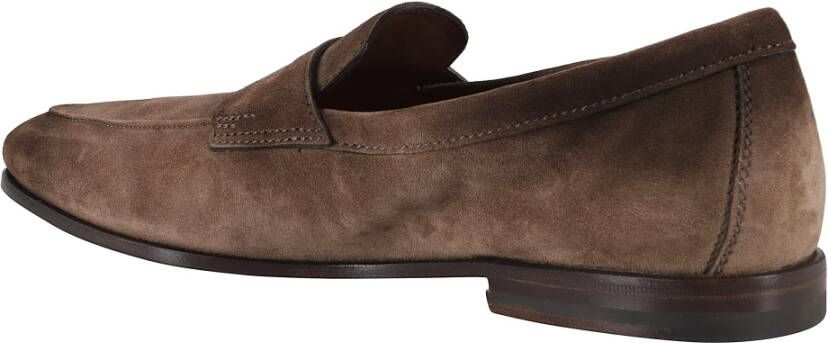 Santoni Bruine Suède Mocassin Schoen