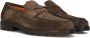SANTONI Loafers Heren Sue Penny Loafer Gz Maat: 11 Materiaal: Suède Kleur: Bruin - Thumbnail 3