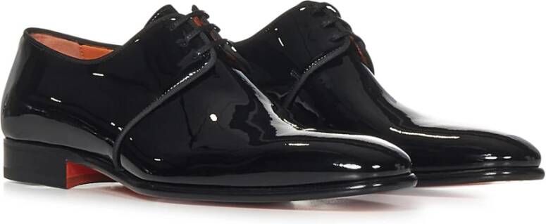 Santoni Business Shoes Black Heren