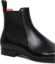 Santoni Handgemaakte Leren Chelsea Boot Zwart Heren - Thumbnail 5