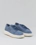 Santoni Luxe Suede Sneaker Blue Dames - Thumbnail 3