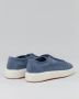 Santoni Clean-icon Suede Sneakers Blue Dames - Thumbnail 4