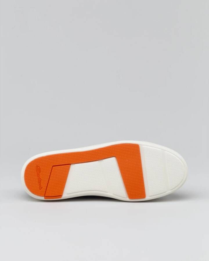 Santoni Luxe Suede Sneaker Blue Dames