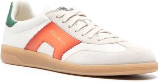 Santoni DBS Witte Sneakers White Heren