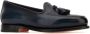 Santoni Donkerblauw Leren Andrew Loafers - Thumbnail 2