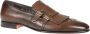 Santoni Donkerbruine Double Monks Strap Schoenen Brown Heren - Thumbnail 2