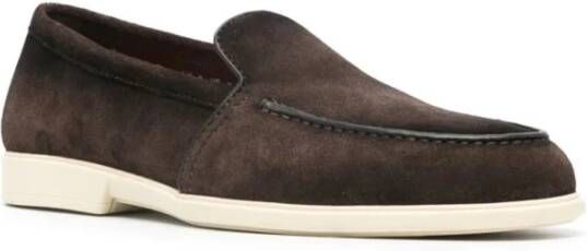 Santoni Donkerbruine Malibu Sneakers Brown Heren