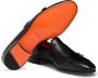 Santoni Dubbele gesp leren instapper Black Heren - Thumbnail 3