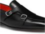 Santoni Dubbele gesp leren instapper Black Heren - Thumbnail 4