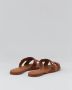 Santoni Dubbele gesp leren platte sandalen Brown Dames - Thumbnail 9