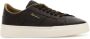 Santoni Dubbele Gesp Leren Sneakers Brown Heren - Thumbnail 2