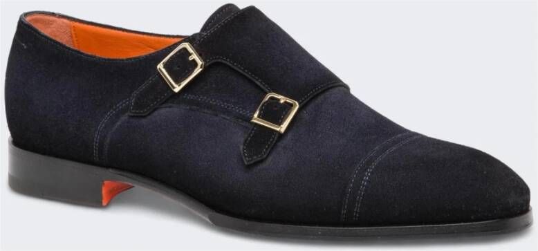 Santoni Dubbele gesp loafer