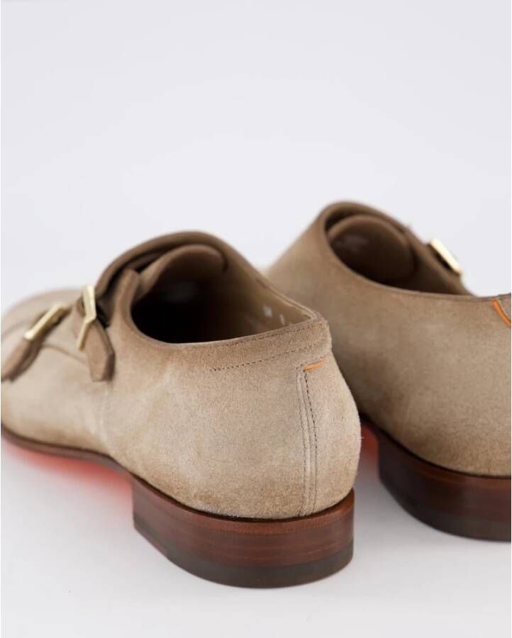 SANTONI Instappers Heren Axel Maat: 12 Materiaal: Suède Kleur: Taupe - Foto 2