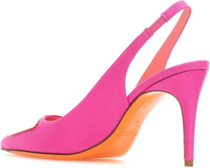 Santoni Elegant Slingback Pumps Pink Dames