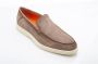 Santoni Elegante Nubuck Loafer Brown Heren - Thumbnail 2