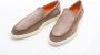 Santoni Elegante Nubuck Loafer Brown Heren - Thumbnail 3