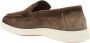 Santoni Elegante Suède Loafers met Rubberen Zool Brown Heren - Thumbnail 4