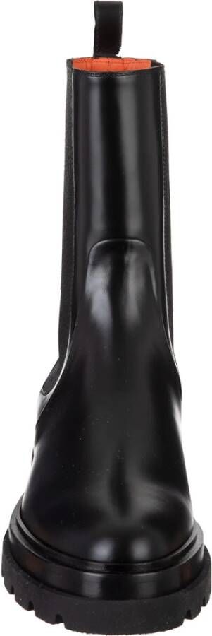 Santoni Leren Loopa Dames Chelsea Boot Zwart Dames