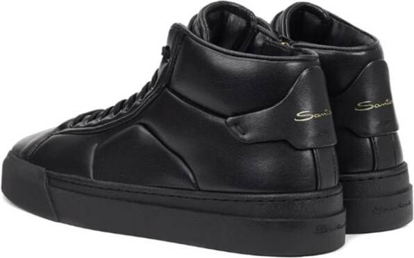Santoni Glory Leren Sneakers Black Dames