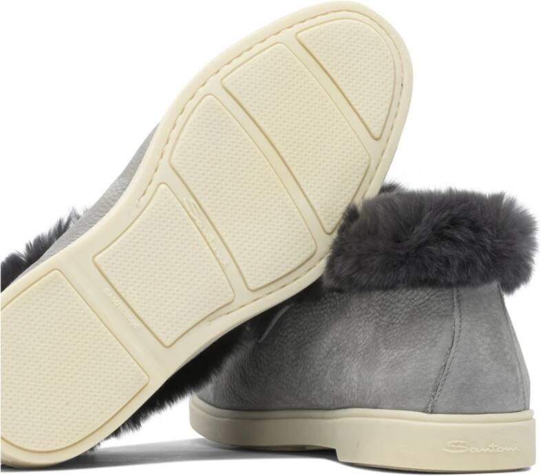Santoni Grijze Enkellaarzen voor Vrouwen