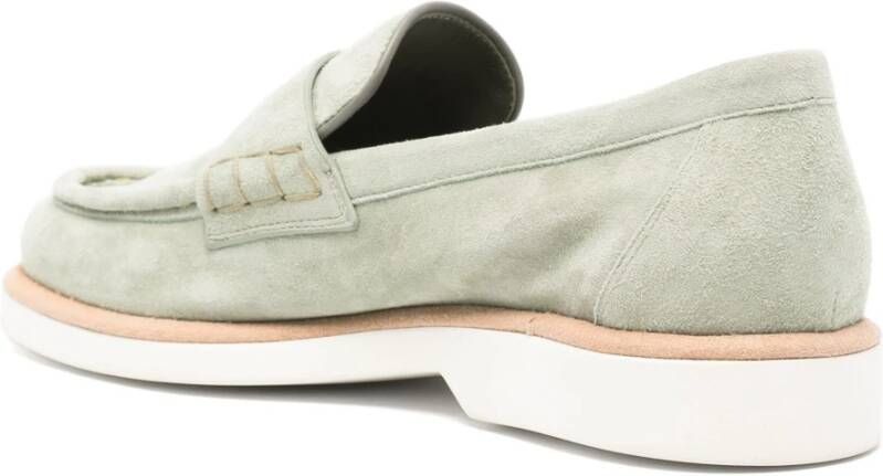 Santoni Suède loafer voor dames Blue Dames