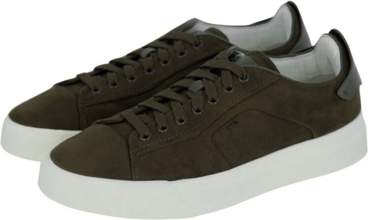 Santoni Groene Sneakers Stijlvolle Casual Schoenen
