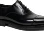 Santoni Handgemaakte leren Oxford schoen Black Heren - Thumbnail 3