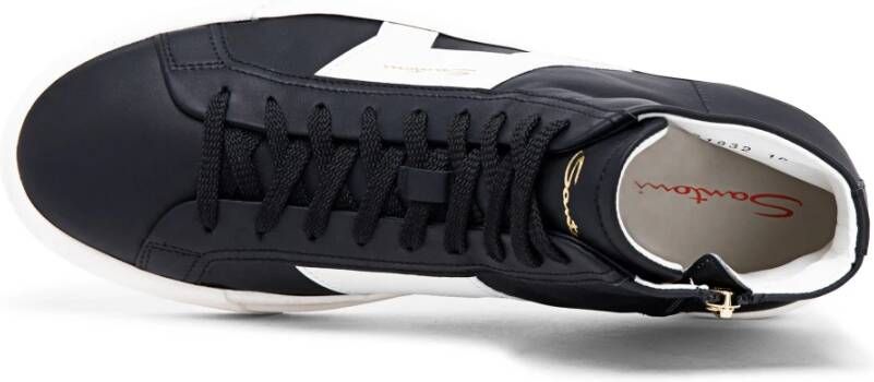 Santoni Heren leren sneaker