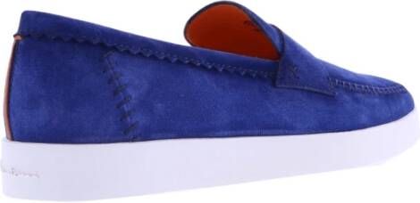 Santoni Heren Loafer Blue Heren