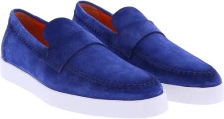 Santoni Heren Loafer Blue Heren