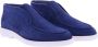 Santoni Heren Loafer Instapper Schoen Blue Heren - Thumbnail 4