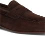 Santoni Bruine suède loafer met handstiksel Brown Heren - Thumbnail 5