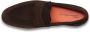 Santoni Bruine suède loafer met handstiksel Brown Heren - Thumbnail 6