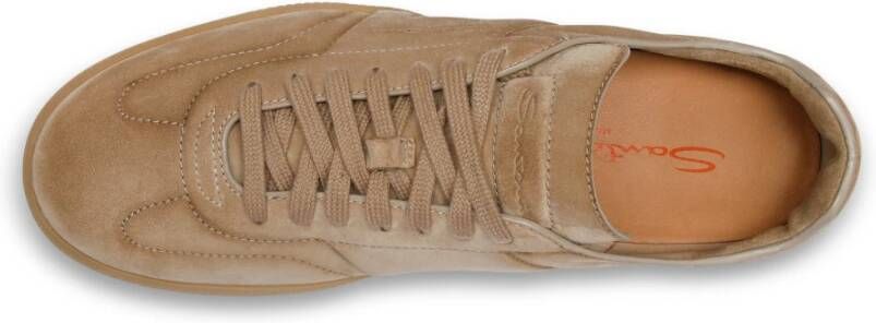 Santoni Heren suède sneaker