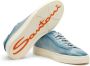Santoni Blauwe Handgemaakte Geperforeerde Leren Sneaker Blue Heren - Thumbnail 3