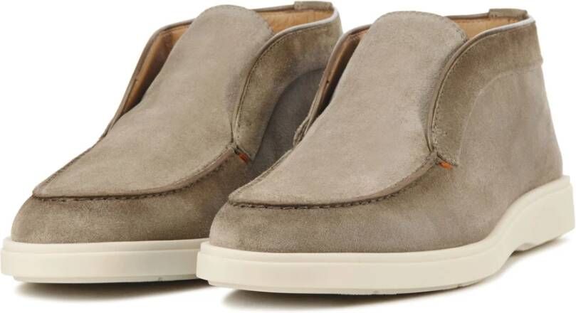 Santoni Instapschoenen Taupe Brown Heren