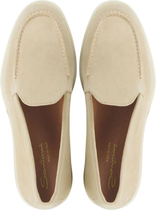 Santoni Instapschoenen Zand Beige Dames