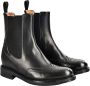 Santoni Italiaanse leren enkellaarzen Beatles stijl Black Dames - Thumbnail 2