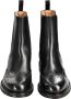 Santoni Italiaanse leren enkellaarzen Beatles stijl Black Dames - Thumbnail 4