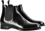 Santoni Italiaanse Leren Enkellaarzen Beatles Stijl Black Dames - Thumbnail 2