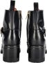 Santoni Italiaanse Leren Enkellaarzen Heather Stijl Black Dames - Thumbnail 3