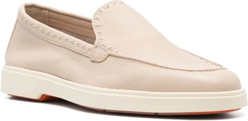 Santoni Italiaanse leren loafers