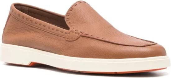Santoni Italiaanse leren loafers