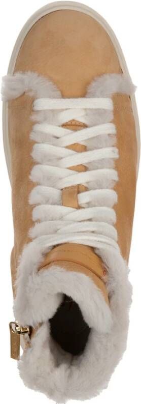 Santoni Italiaanse leren sneakers