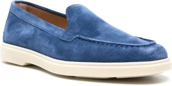 Santoni Italiaanse Suède Loafers