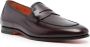 Santoni Klassiek Bordeaux Leren Gevlochten Armband Red Heren - Thumbnail 2