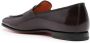 Santoni Klassiek Bordeaux Leren Gevlochten Armband Red Heren - Thumbnail 3